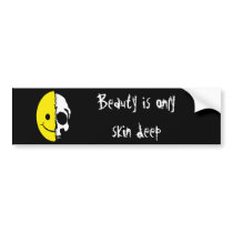 Shreaded Smiley Bumper Sticker bumper stickers