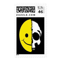 Shreaded Smiley Postage postage