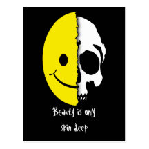 Shreaded Smiley Postcard