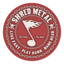 Shred Metal stickers by kbilltv Shred Metal stickers