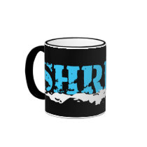 shred. snowboard. coffee mug