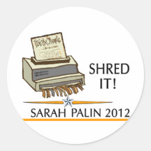 Shred the constitution stickers