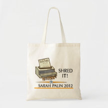 Shred the constitution tote bags