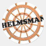 Shredders Helmsman Round Sticker