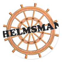 Shredders Helmsman Round Sticker
