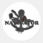 Shredders Navigator Round Sticker