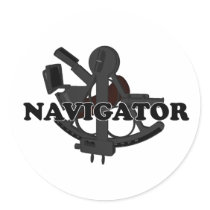 Shredders Navigator Round Sticker