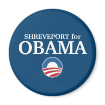 SHREVEPORT for Obama custom your city personalized magnets