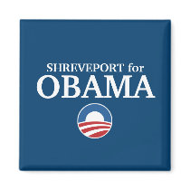 SHREVEPORT for Obama custom your city personalized magnets