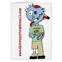 Shreveport Zombie Walk Mascot "Bub" Greeting Cards