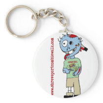 Shreveport Zombie Walk Mascot "Bub" Keychains