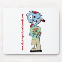 Shreveport Zombie Walk Mascot "Bub" Mouse Pads