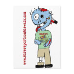 Shreveport Zombie Walk Mascot "Bub" postcards