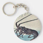 Shrimp and lobster by Ando, Hiroshige Ukiyoe Keychains