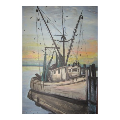 shrimp boat by Nancy Hellams print