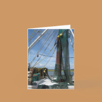 Shrimp Boat Close up on Notecard cards