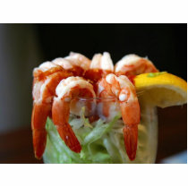 Shrimp Cocktail Lemons Lettuce Seafood photo sculptures by lifesphere Shrimp Cocktail Lemons Lettuce Seafood photo sculptures