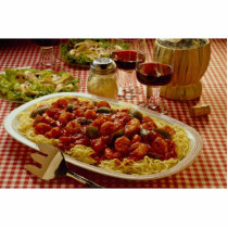 Shrimp marinara dinner photo sculptures