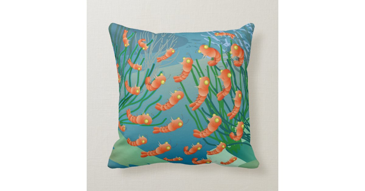 shrimp pillow Zazzle