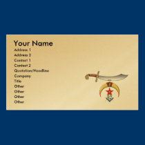 Shrine Mason business cards
