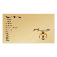 Shrine Mason Business Card Templates