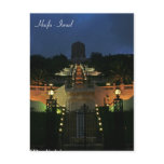haifa, israel, shrine, bab, temple, postcard,