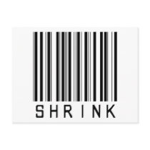 Shrink Bar Code postcards