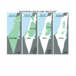 Shrinking Map of Palestine T-shirts