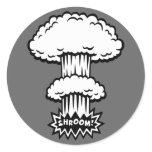 SHROOM! -b/w stickers