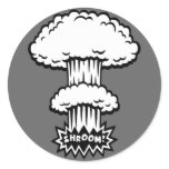 SHROOM! -b/w Stickers