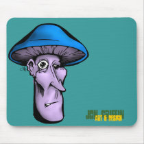 Shroomie-blu, Jon Griffin, Art & Design mousepads