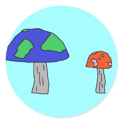 Shrooms sticker by serenity_ii