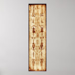 Shroud of Turin, ENHANCED, full image Jesus Christ posters