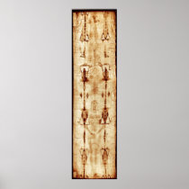 Shroud of Turin, ENHANCED, full image Jesus Christ Print