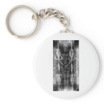 Shroud of Turin, Frontal View Negative Keychains