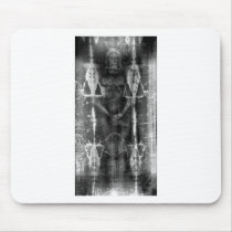 Shroud of Turin, Frontal View Negative Mousepad