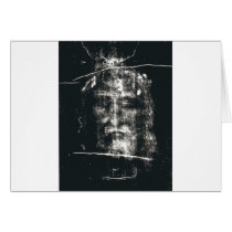 Shroud Of Turin, Negative Greeting Card