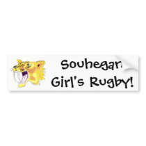 shs saber logo, Souhegan Girl's Rugby! bumper stickers by mogreene shs saber logo, Souhegan Girl's Rugby! bumper stickers