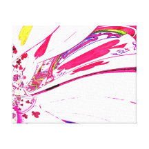 "Shuffle 1" Stretched Canvas Print