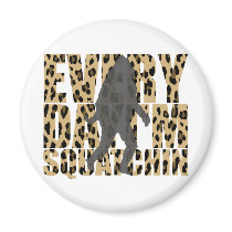 Shufflin Sasquatch Fridge Magnet
