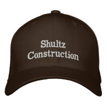 Shultz Construction ebroidered hat embroidered hats