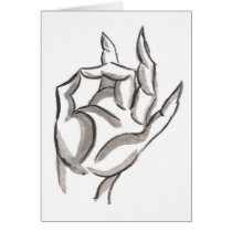 Shuni Mudra Blank Card cards