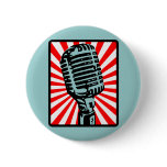 Shure 55S Vintage Microphone Buttons