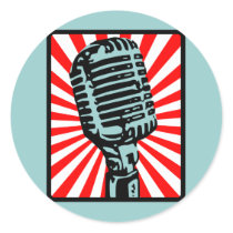 Shure 55S Vintage Microphone stickers by pounddesigns Shure 55S Vintage Microphone stickers
