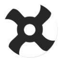 shuriken black ninja star stickers by Tomaniac shuriken black ninja star stickers