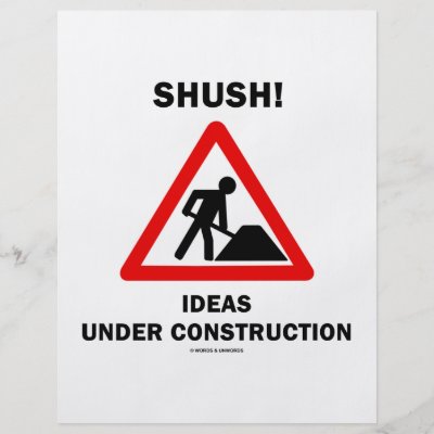 Ideas Under Construction Custom Flyer by wordsunwords