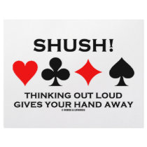 Shush! Thinking Out Loud Gives Your Hand Away letterhead