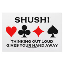 Shush! Thinking Out Loud Gives Your Hand Away stationery by wordsunwords Shush! Thinking Out Loud Gives Your Hand Away stationery