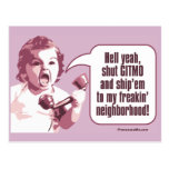 Shut Gitmo - Angry Baby Freaks Out Post Card