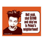 Shut Gitmo - Indignant Woman Post Cards
